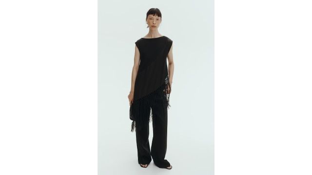 Tailored Linen-Blend Trousers