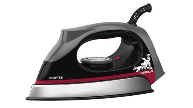 Tempter Black Plastic Temperature Control Dry Iron-1000W