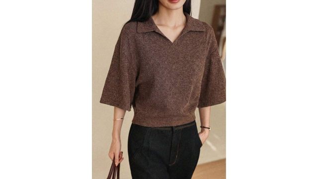 DAZY Women’s Solid Color Casual Versatile Daily Wear Short Sleeve T-Shirt