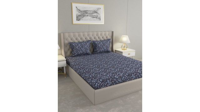 Raymond Home black printed microfiber set