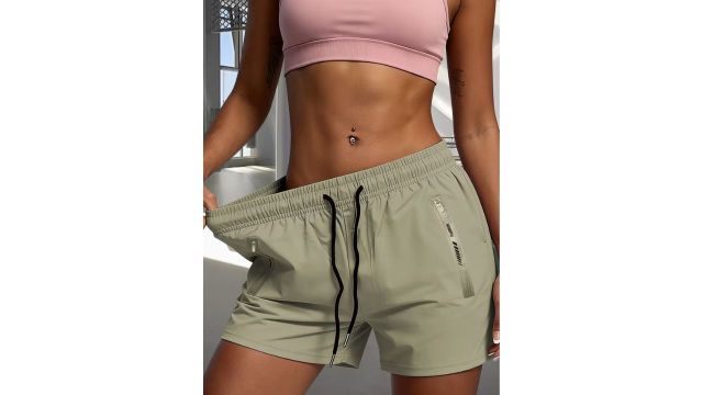 Women's Summer Lightweight High-Waisted Stretch Shorts