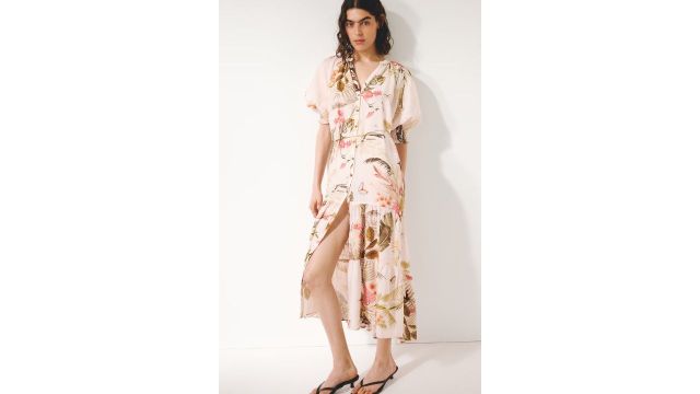 Tie Belt Midi Dress