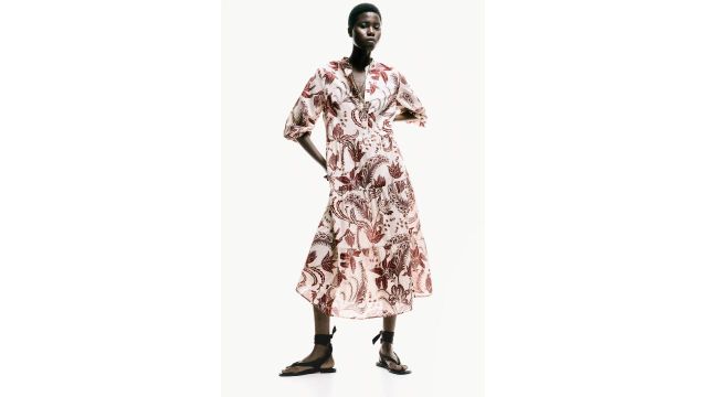 Tiered Midi Dress