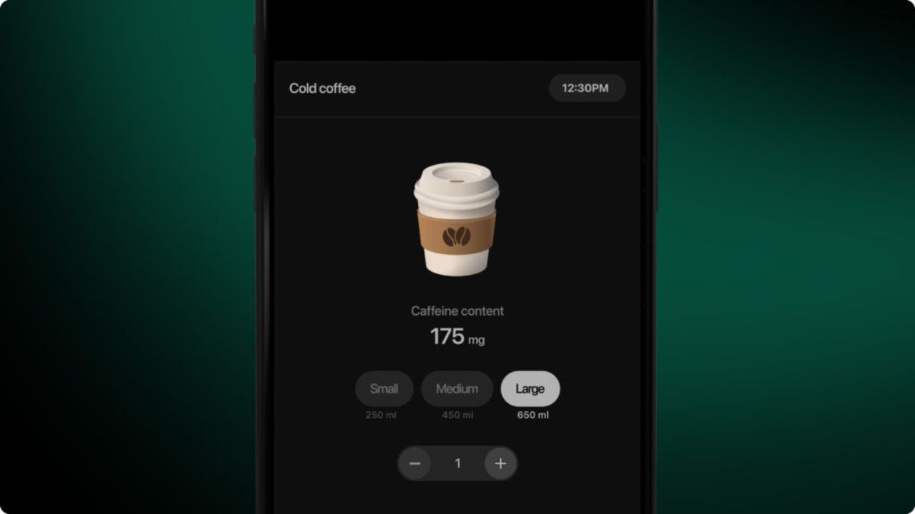 Ultrahuman caffeine logging