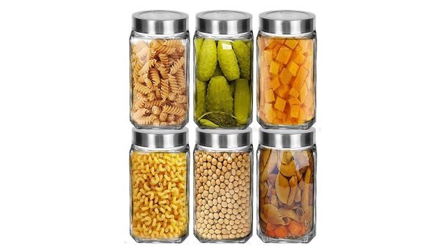Vency Glass Storage Jars Set