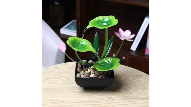 Waterfall Fountain Indoor 3-Tier Lotus