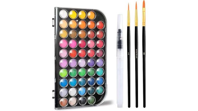 48-Colour Vivid Pocket Watercolor Paint Set