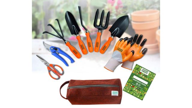 Anandi Green's Metal Agriculture Gardening Tools Kit