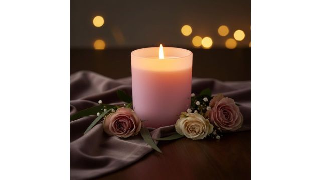 Aura Decor Rose Amour Scented Candle