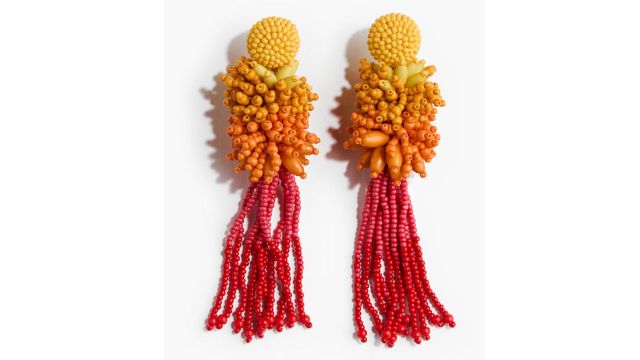 Beaded Cluster Earrings