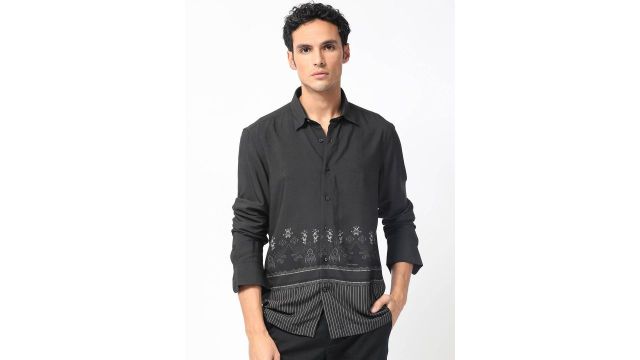 Men Esco Slim Fit Ethnic Motifs Printed Shirt