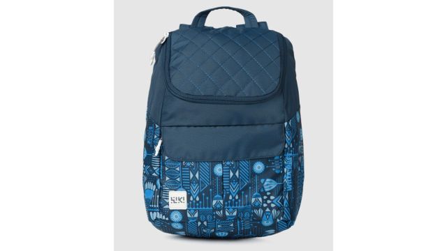 Women Blue Graphic Backpack