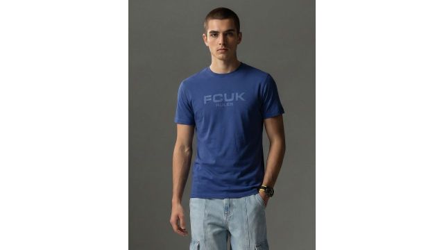 Brand Logo Printed Pure Cotton T-shirt