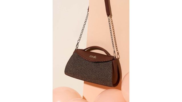 Printed Structured Sling Bag