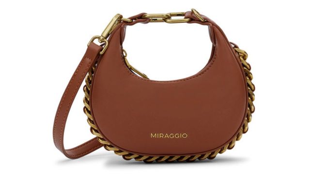 Eve Brown Sling Bag With Detachable Strap