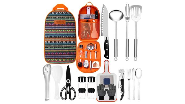 Camping Kitchen Equipment Cooking Utensils Set