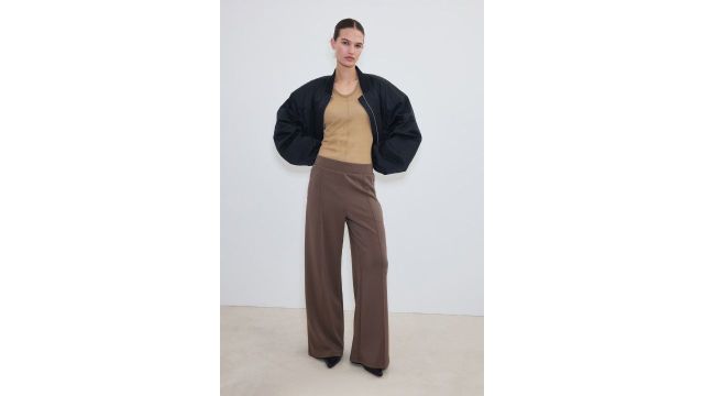 Cooling Relaxed Fit Wide Trousers