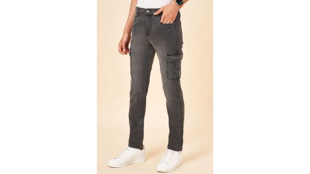 Coolsters Black Solid Full Length Casual Boys Relaxed Fit Jeans