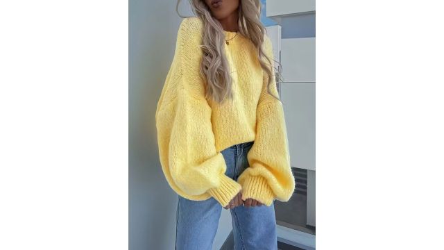 Cozy Oversized Sweater Women's High-Elasticity Oversized Sweater