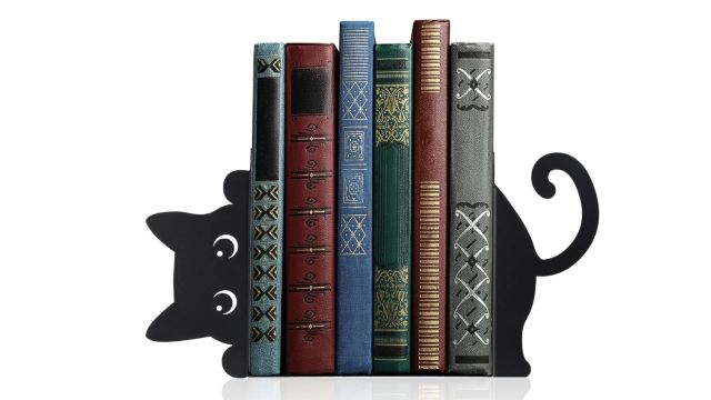 Cute Cat Metal Bookends