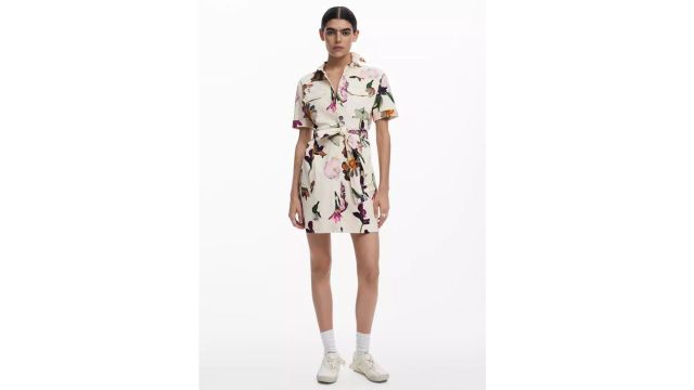 Desigual Floral shirt dress