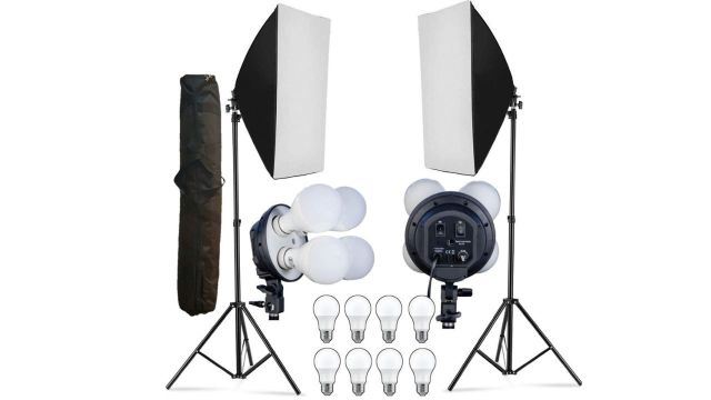 HIFFIN PRO Quadlux Mark II Softbox Lighting Kit