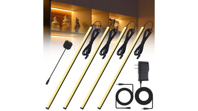 JUSJUBR Black Lighting Shelving Unit