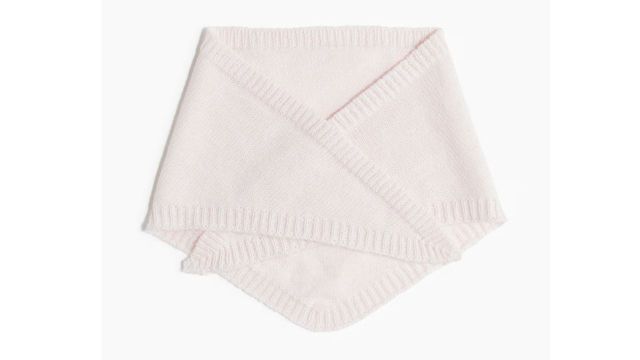 Knitted Triangle Scarf
