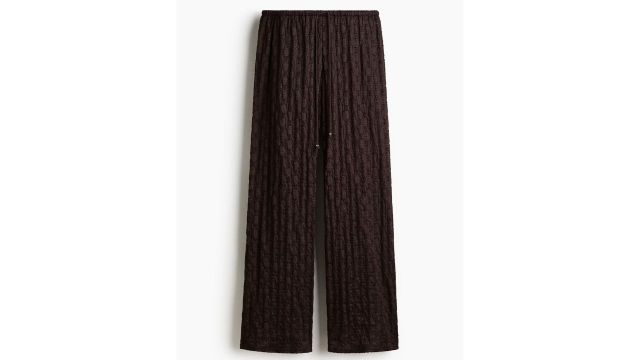 Lace-look Drawstring Trousers