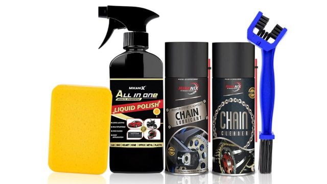 MIKANIX Chain Lubricant, Cleaner And Polish Combo