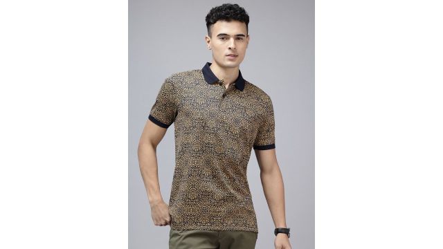 Slim Fit Floral Printed Pure Cotton T-shirt