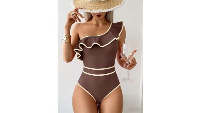 One-Piece Women'S Contrast Swimsuit