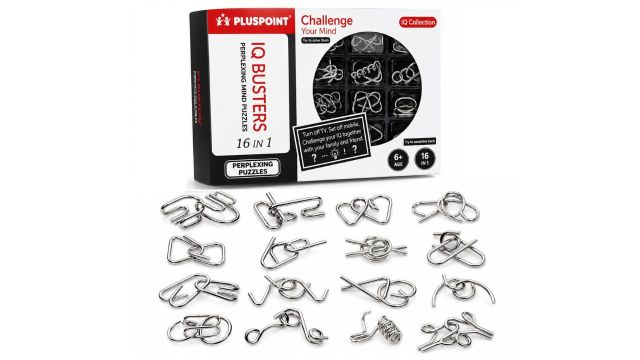 PLUSPOINT Brain Teasers Metal Wire Puzzle
