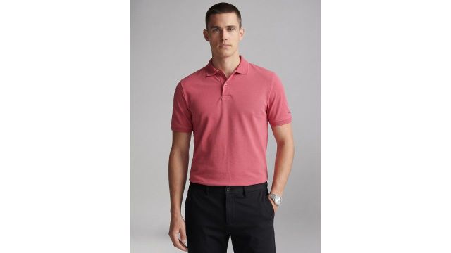 Pure Cotton Polo Collar T-shirt