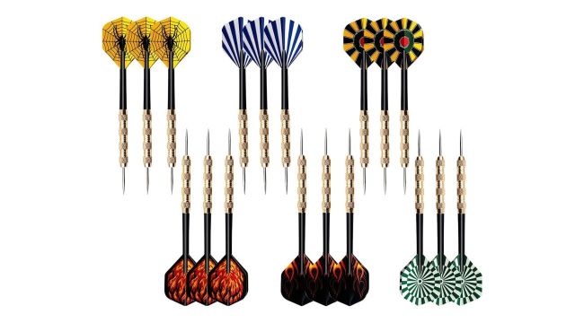 Proberos 18Pcs Steel Tip Darts Set