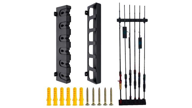 Proberos Wall Mounted Fishing Rod Holder