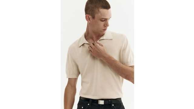 Regular Fit V-neck Polo Shirt