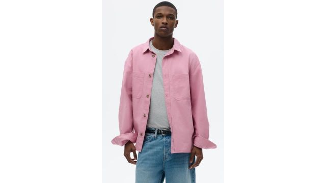 Relaxed Fit Twill Overshirt