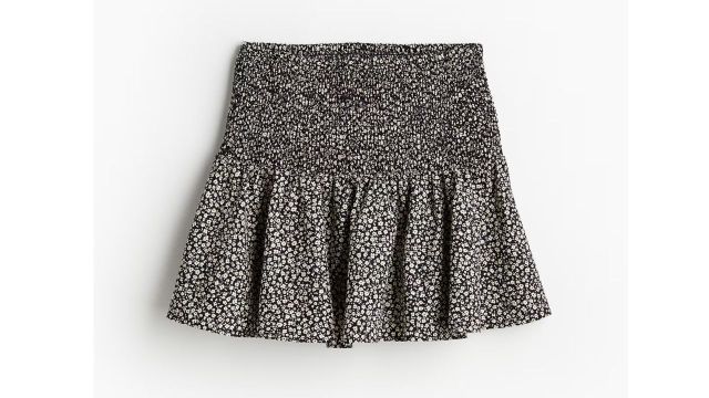 Smocked Mini Skirt