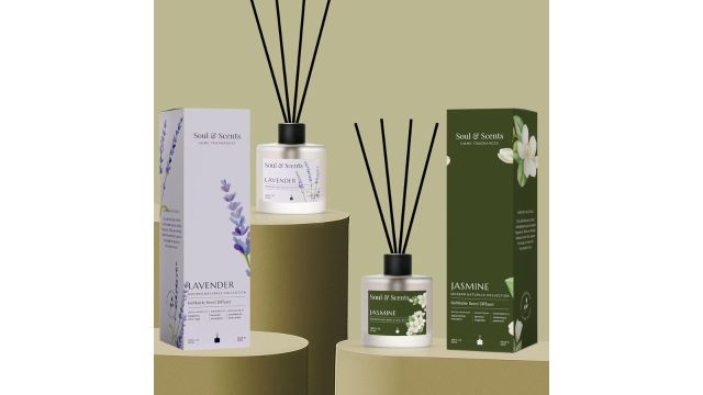 Soul & Scents Lavender and Jasmine Reed Diffuser Set