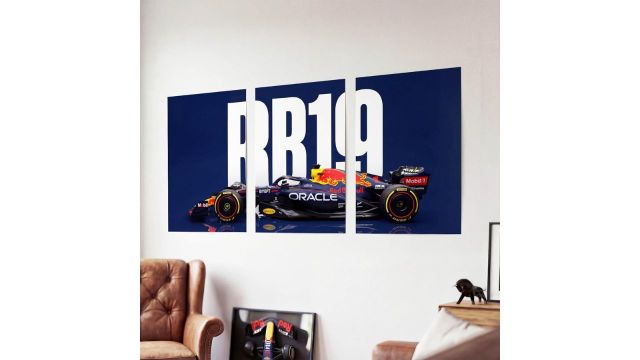 SoulAbiti 3-Piece Red Bull Racing Wall Art