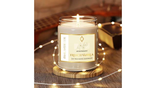 Soy Wax Scented Candle French Vanilla