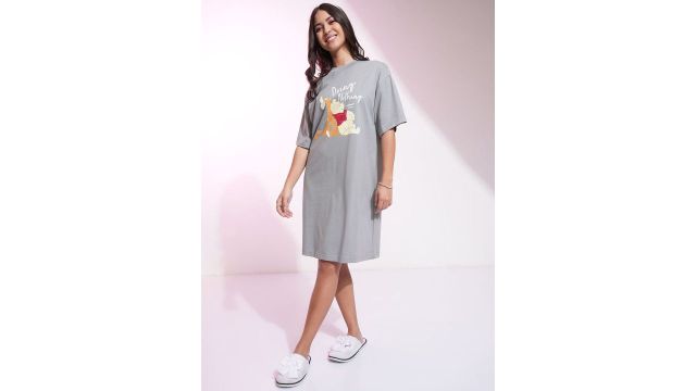 Tokyo Talkies Disney Women Winnie & Tigger Print Mini TShirt Dress 