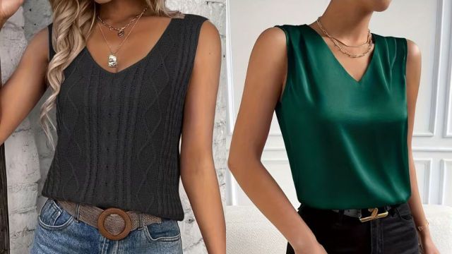Top V-Neck Vests for Women on Temu UK to consider