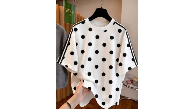Tween Girl Casual Simple Short Sleeve Round Neck T-Shirt Suitable For Summer