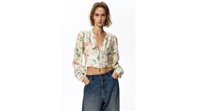 V-neck Blouse