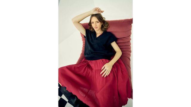 VIRGIO Cotton Oversized Black T-Shirt