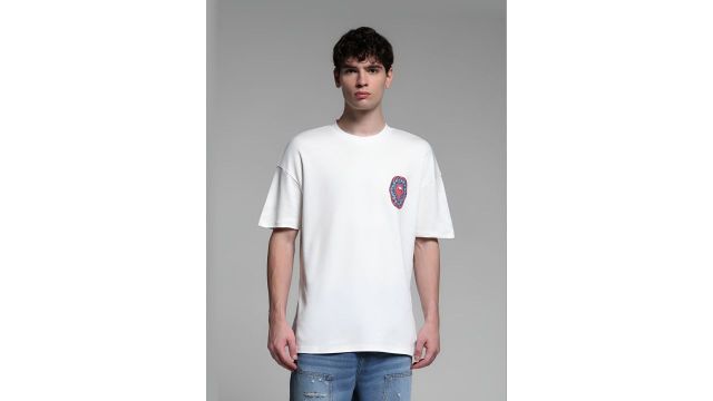 Men Graphic Printed Round Neck Cotton Oversized T-shirt
