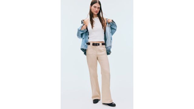 Wide Twill Trousers