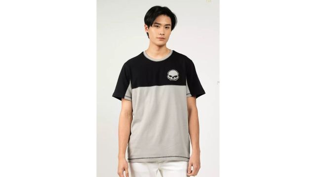 Willie G™ Skull Colorblock Short Sleeve Tee